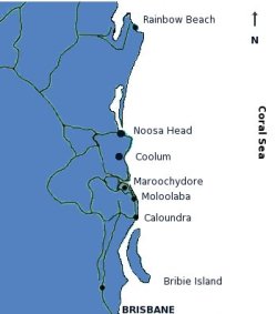 Sunshine Coast Map